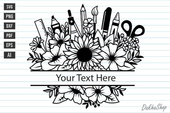 A Designer's Review of the Floral Teacher Split Monogram SVG