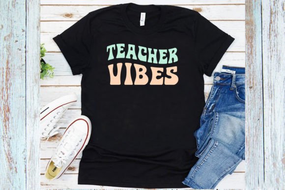 Teacher Vibes T-Shirt: A Design Review for Embroidery Projects